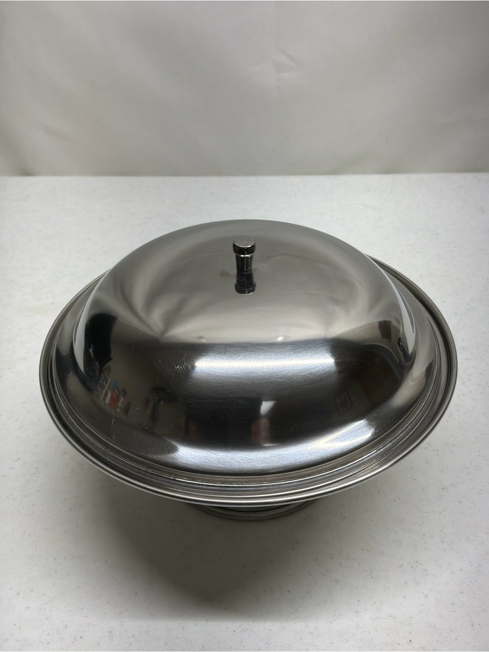 Stainless Steel Polar Ware 18/8 Compote 7" Chill Dish With Cover Made in Japan